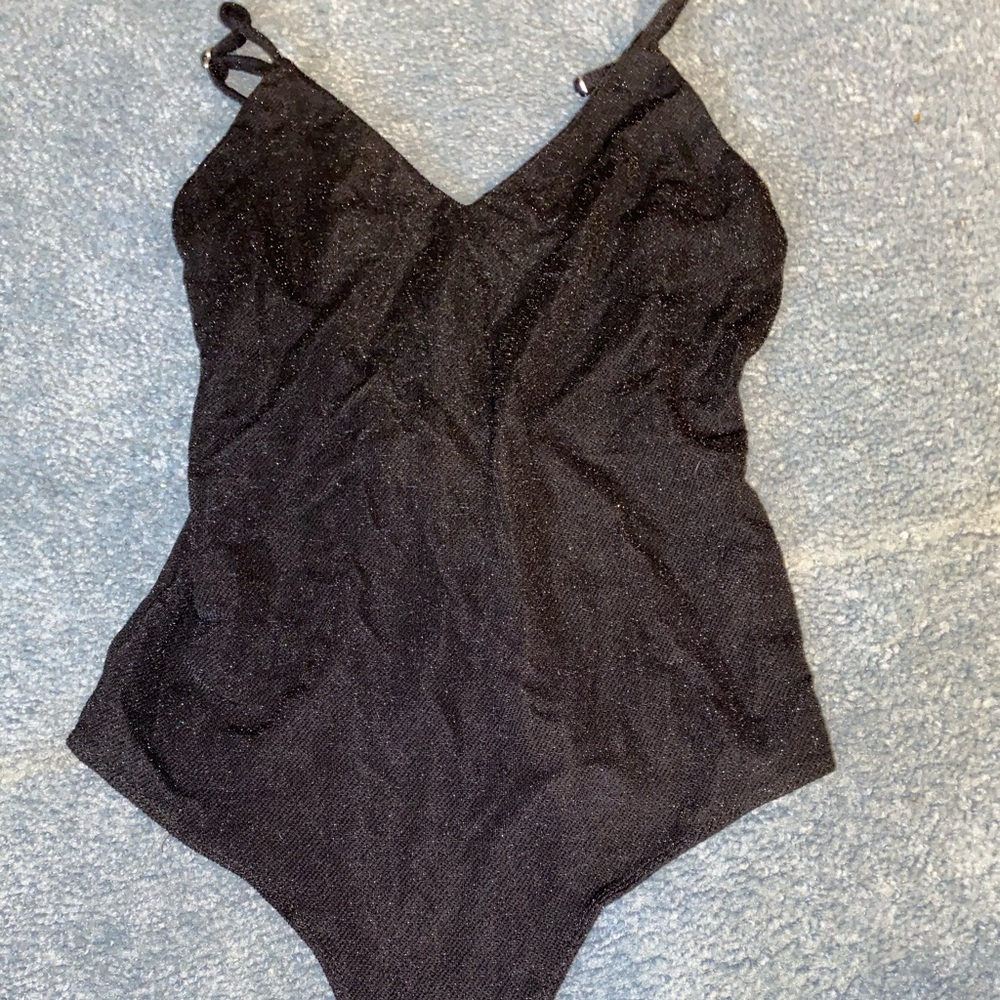 Black sparkly bodysuit